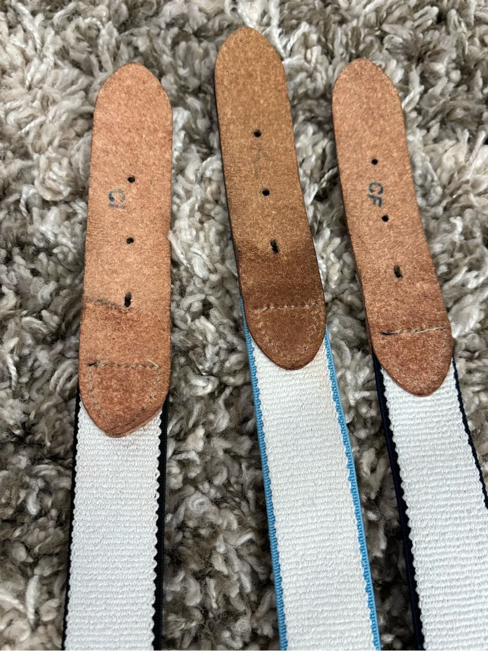 Wilson Men’s Elastic Web Belt — Black, Navy & Light Blue (you get ALL three!)